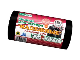 Мешки для мусора 180 л, ароматизированные, черные, в рулоне 25 шт., ПВД, 35 мкм, 1100х930 мм, НАДЕЖНЫЕ, 1802550 в Волгодонске