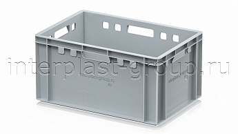 Ящик для мяса и колбасных изделий Е-3 серый в Волгодонске Ящик для мяса и колбасных изделий Е-3 серый в Волгодонске