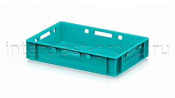 Ящик для мяса и колбасных изделий Е-1 бирюзовый в Волгодонске Ящик для мяса и колбасных изделий Е-1 бирюзовый в Волгодонске