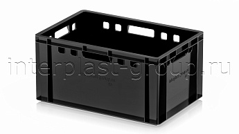 Ящик для мяса и колбасных изделий Е-3 черный в Волгодонске Ящик для мяса и колбасных изделий Е-3 черный в Волгодонске