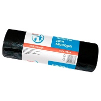 Мешки для мусора 240 л, черные, в рулоне 10 шт., ПВД 30 мкм, 1400х1120 мм, PACLAN Professional, 606336 в Волгодонске