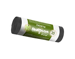 Мешки для мусора 30 л, черные, в рулоне 25 шт., ПНД, 7 мкм, 580х480 мм, SIBIRSKAYA, 101-003 S в Волгодонске Мешки для мусора 30 л, черные, в рулоне 25 шт., ПНД, 7 мкм, 580х480 мм, SIBIRSKAYA, 101-003 S в Волгодонске