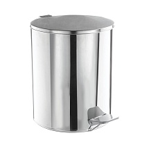 Ведро для мусора с педалью, усиленное, Титан, 15 л, нержавеющая сталь, хром в Волгодонске Ведро для мусора с педалью, усиленное, Титан, 15 л, нержавеющая сталь, хром в Волгодонске