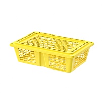 Ящик продуктовый универсальный желтый в Волгодонске Ящик продуктовый универсальный желтый в Волгодонске