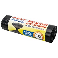 Мешки для мусора 160 л, черные, в рулоне 10 шт., ПВД, 30 мкм, 1200х900 мм, LAIMA ULTRA, 607694 в Волгодонске Мешки для мусора 160 л, черные, в рулоне 10 шт., ПВД, 30 мкм, 1200х900 мм, LAIMA ULTRA, 607694 в Волгодонске