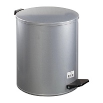 Ведро для мусора с педалью, усиленное, Титан, 15 л, серое, оцинкованная сталь в Волгодонске Ведро для мусора с педалью, усиленное, Титан, 15 л, серое, оцинкованная сталь в Волгодонске