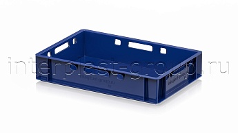 Ящик для мяса и колбасных изделий Е-1 темно-синий в Волгодонске Ящик для мяса и колбасных изделий Е-1 темно-синий в Волгодонске