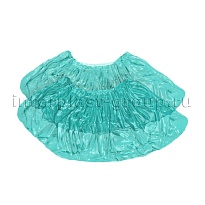 Бахилы бирюзовые 2000 шт (1000 пар), 16 мкм, однослойные, с одной резинкой, Эконом в Волгодонске