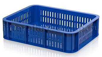 Ящик (лоток) кондитерский перфорированный синий в Волгодонске