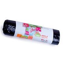Мешки для мусора 60 л, черные, в рулоне 20 шт., ПНД, 7 мкм, 700х600 мм, Концепция Быта ЭкоДом, 601349 в Волгодонске