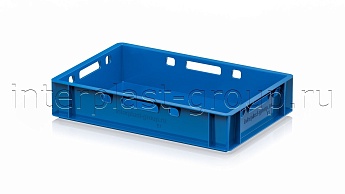 Ящик для мяса и колбасных изделий Е-1 голубой в Волгодонске Ящик для мяса и колбасных изделий Е-1 голубой в Волгодонске