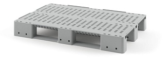 Поддон пластиковый перфорированный (усилен 2 трубами) с бортиками серый в Волгодонске