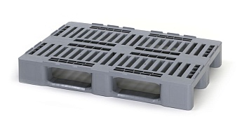 Поддон пластиковый усиленный EURO H1 (с открытыми полозьями) в Волгодонске Поддон пластиковый усиленный EURO H1 (с открытыми полозьями) в Волгодонске