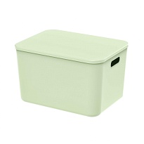 Ящик пластиковый вкладываемый светло-зеленый 410х305х245 мм в Волгодонске