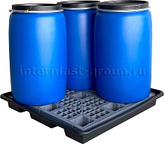 Поддон пластиковый для четырех бочек в Волгодонске Поддон пластиковый для четырех бочек в Волгодонске