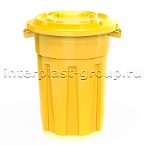 Мусорный бак универсальный  80 л желтый 80 желтый в Волгодонске