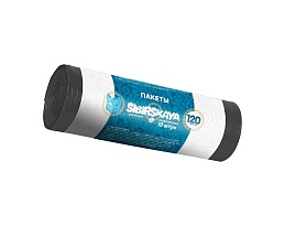Мешки для мусора 120 л, черные, в рулоне 10 шт., ПНД, 14 мкм, 1100х700 мм, SIBIRSKAYA, 101-008 S в Волгодонске Мешки для мусора 120 л, черные, в рулоне 10 шт., ПНД, 14 мкм, 1100х700 мм, SIBIRSKAYA, 101-008 S в Волгодонске