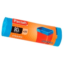 Мешки для мусора 80 л, синие, в рулоне 20 шт., ПНД, 12 мкм, 900х700 мм, PACLAN Classic, 606335 в Волгодонске Мешки для мусора 80 л, синие, в рулоне 20 шт., ПНД, 12 мкм, 900х700 мм, PACLAN Classic, 606335 в Волгодонске