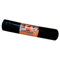 Мешки для мусора 480 л, черные, в рулоне 5 шт., ПВД, 65 мкм, 1700х1300 мм, Концепция Быта Профи, 603735 в Волгодонске