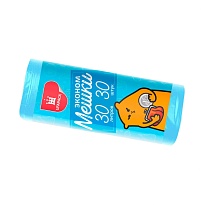 Мешки для мусора 30 л, синие, в рулоне 30 шт., ПНД, 5 мкм, 560х480 мм, Эконом, МЭ3841 (ПМ-30-30) в Волгодонске Мешки для мусора 30 л, синие, в рулоне 30 шт., ПНД, 5 мкм, 560х480 мм, Эконом, МЭ3841 (ПМ-30-30) в Волгодонске